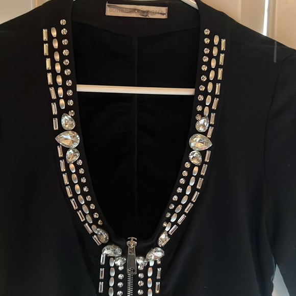 Boston Proper - Ladies Top embellished with crystals. - Picture 2 of 3